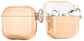 Blizgučių dėklas AirPods 4“ - aukso spalvos