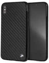 BMW Signature anglies pluošto dėklas iPhone Xs Max – juodas