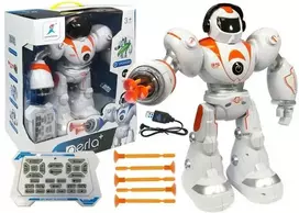 Robotas valdomas nuotoliniu būdu su šaudymo funkcija – žaidimams ir nuotykiams namuose.