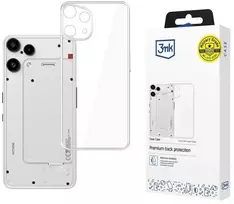 Telefono dėklas Nothing Phone (3a) Lite permatomas, smūgiams atsparus 3mk