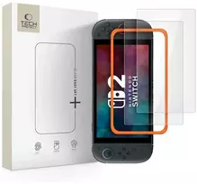 Grūdinto stiklo apsauga Nintendo Switch 2, 2 vnt., skaidri