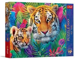 Trefl Dėlionė 500 PremPlus TeaTime Tigers in the Jungle..37625