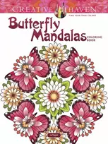 KNYGA Dianne Gaspas Ettl Creative Haven Butterfly Mandalas Coloring Book