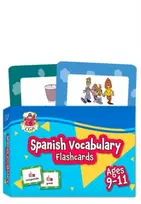 KNYGA Cgp Books Spanish Vocabulary Flashcards for Ages 9-11 (with Free Online Audio)