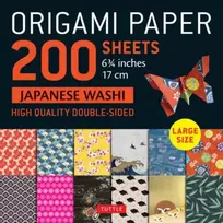 KNYGA Tuttle Publishing Origami Paper 200 sheets Japanese Washi Patterns 6.75 inch