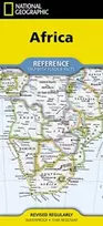 KNYGA Bookshop National Geographic Africa Map (Folded with Flags and Facts)