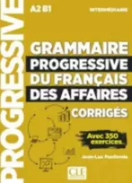 KNYGA Jean Luc Penfornis Grammaire progressive du francais des affaires - Niveau intermediaire (A2/B1) - Corriges