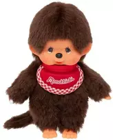 MONCHHICHI beždžionėlė su kūdikiu "Beany", 14 cm
