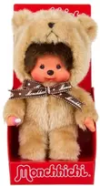 MONCHHICHI Pliušinė beždžionėlė su meškučio kostiumu, 20 cm