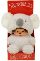 MONCHHICHI Pliušinė beždžionėlė su koalos kostiumu, 18 cm