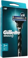 Gillette Mach3 skustuvas + atsarginiai peiliukai (3 vnt.)