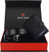 DOVANŲ RINKINYS VYRUI - PINIGINĖ IR DIRŽAS PIERRE CARDIN ZG-187
