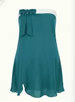 Moteriška paplūdimio tunika su kaspinu