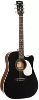 Elektro-akustinė gitara Cort MR500F-CED BKS