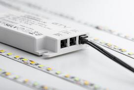 Gtv Maitinimo šaltinis EASY CLICK LD-ZAS15WEC-30, 15W, 220-240V, 12V, IP20, mini AMP lizdai, plonas korpusas