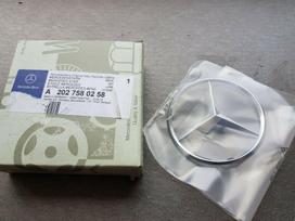 Originali "Mercedes-Benz W202" galinės bagažinės bagažinės bagažinės emblema A2027580258