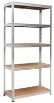 Cinkuotas metalinis sandėliavimo stelažas 5 lentynos 210x90x40 cm