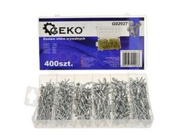 Geko G02927 Aliumininiai kniedžių rinkinys, 400 vnt.