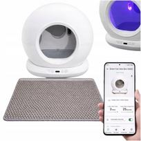 Išmanusis kačių tualetas su automatiniu valymu, Wi-Fi, UV lempa ir kamera, CB002
