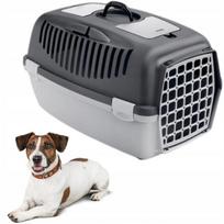 Šunų transportavimo dėžė Gulliver 3, pilka, 10–12 kg, 61x40x38 cm