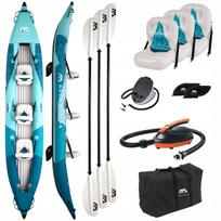 Pripučiama baidarė Aqua Marina Betta 475, mėlyna, 3 vietų, su siurbliu EP-T16