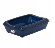 Katinų tualetas su rėmeliu PetNova CAT LIFE KITTYTRAY, atviras, tamsiai mėlynas, dydis L