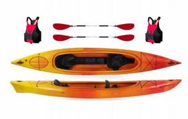 Turistinis baidarių rinkinys Kayak Pro Tour 470 su irklais ir liemenėmis