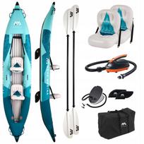 Pripučiama baidarė Aqua Marina Betta 412, 2 vietų, mėlyna, su EP-T16 pompa