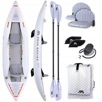 Pripučiama dvivietė baidarė Aqua Marina Halve 398 x 98 cm, 180 kg, su 2 KP-2 irklų komplektais