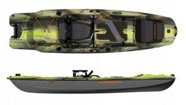 Vienvietė žvejybinė baidarė PELICAN CATCH MODE 110 TR su variklio tvirtinimu