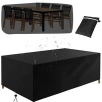 Lauko baldų uždangalas 213×132×74 cm, juodas