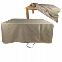 Lauko baldų uždangalas stalui 180x100x80 smėlio spalvos