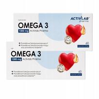 Maisto papildas Activlab Omega-3, 1000 mg, 60 kapsulių, 2 pakuotės