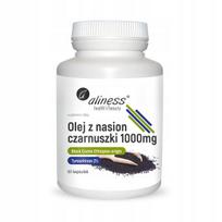 Juodgrūdžių aliejus Aliness, 1000 mg, 60 kapsulių, nerafinuotas