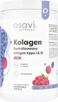 Hidrolizuotas I ir III tipo kolagenas Osavi, aviečių skonio, 660 g