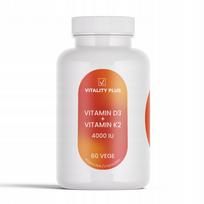 Vitaminas D3 4000 TV ir K2 100 mcg, kaulams, raumenims, imunitetui
