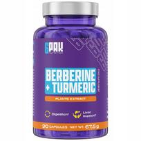 Maisto papildas BERBERINE + CURCUMIN 600 mg, 90 dienų, cukraus balansui ir kepenims
