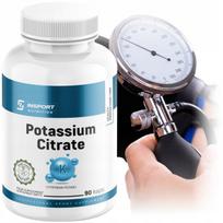 Maisto papildas INSPORT POTASSIUM Citrate 1000mg, 90 kapsulių
