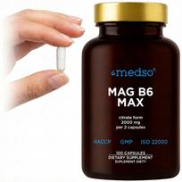 Maisto papildas MAG B6 Max, 1000 mg magnio citrato, 100 kapsulių