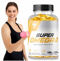 Maisto papildas TREC SUPER OMEGA 3 žuvų taukai su EPA, DHA ir vitaminu E, 120 kapsulių