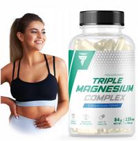 Maisto papildas TREC Triple Magnesium Complex, 3 rūšių magnis (citratas, laktatas, karbonatas), 120 kapsulių