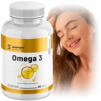Maisto papildas OMEGA 3 1000mg, 90 kapsulių, žuvų taukai, EPA, DHA, INSPORT