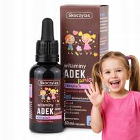 Vaikiški vitamino A, D3, E, K2 lašiukai Skoczylas ADEK Junior