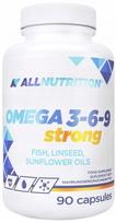 Maisto papildas ALLNUTRITION Omega 3-6-9 iš linų sėmenų ir žuvų taukų, 90 kapsulių