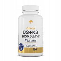 Maisto papildas OLIMP D3+K2 4000 GOLD VIT, 100 kapsulių, imunitetui ir kaulams