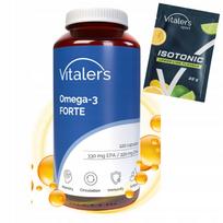 Maisto papildas Omega 3 FORTE 1000 mg, 120 kapsulių, širdžiai ir smegenims, 330 EPA, 220 DHA, dovana