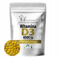 Vitaminas D3 4000 IU, 100 minkštųjų kapsulių, stipri dozė