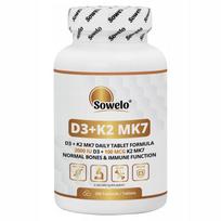 Maisto papildas Sowelo Vitaminas D3 + K2 MK7, 200 tablečių