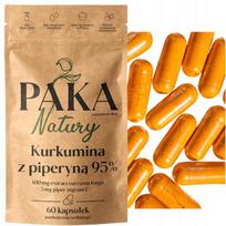 Maisto papildas sąnariams CURCUMIN + PIPERINE, 60 kapsulių