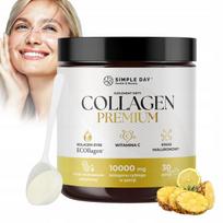 Kolagenas COLLAGEN FISH PREMIUM 10000 mg su vitaminu C ir hialurono rūgštimi, odai ir plaukams